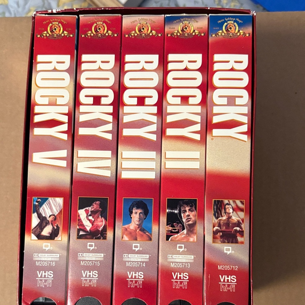 Rocky VHS Collection Movie Gift Box Set